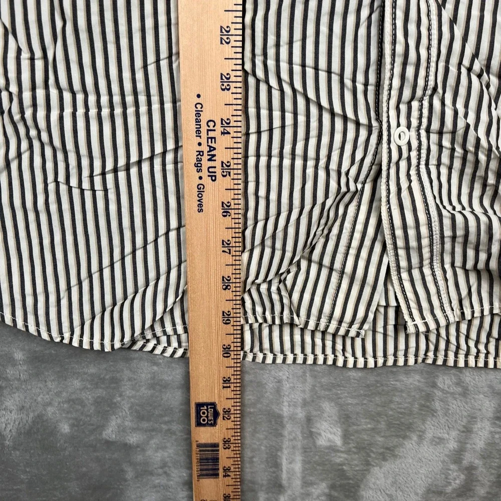 The North Face Mens‎ XL Short Sleeve Button Down Striped Pocket Shirt